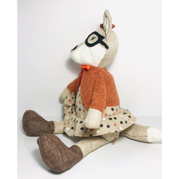 Loving Kindness Fox Weighted Stuffed Animal Plush Door Stop Shelf Sitter Decor - Picture 4 of 7